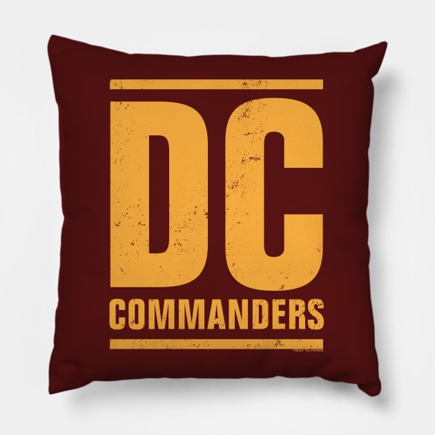 Washington DC Commanders by  Buck Tee Pillow by Buck Tee