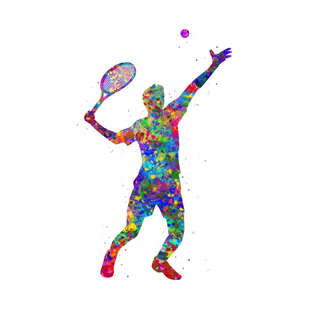 Tennis player man by Yahya Art