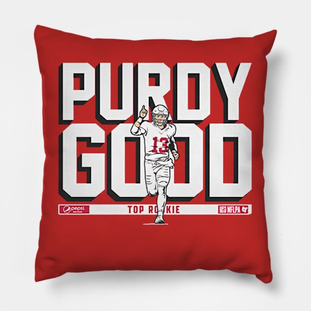 Brock Purdy Good Rookie Pillow by Chunta_Design