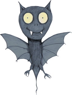 Cute bat monster Magnet