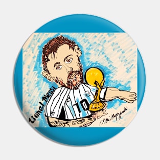 Lionel Messi Argentina World Cup 2022 Pin