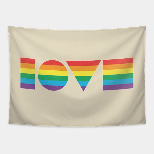 Geometric Pride Tapestry by Artboy