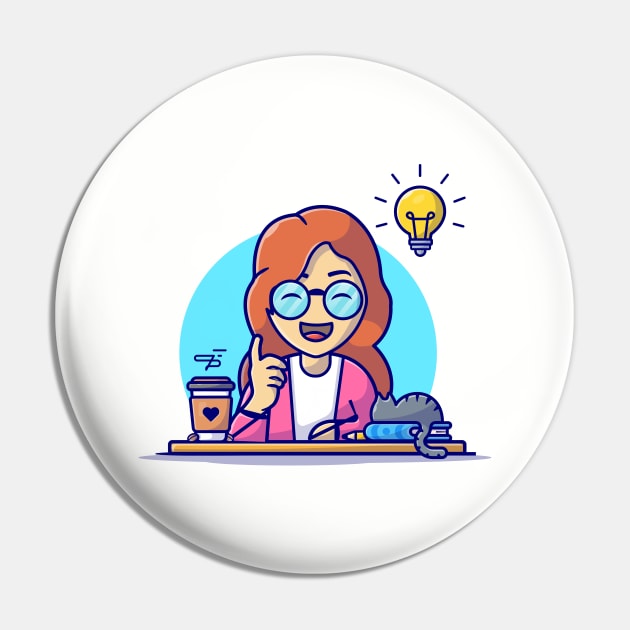 Women Brainstorming Cartoon Vector Icon Illustration Pin by Catalyst Labs