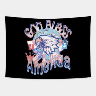 God bless America - eagle tshirt Tapestry