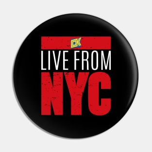 Live From New York City Pin