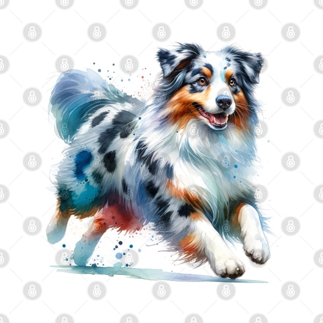 Australian Shepherd - Beautiful Dog by Edd Paint Something