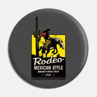 Vintage Mexican Rodeo Pin