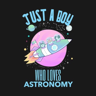 Just A Boy Who Loves Astronomy T-Shirt