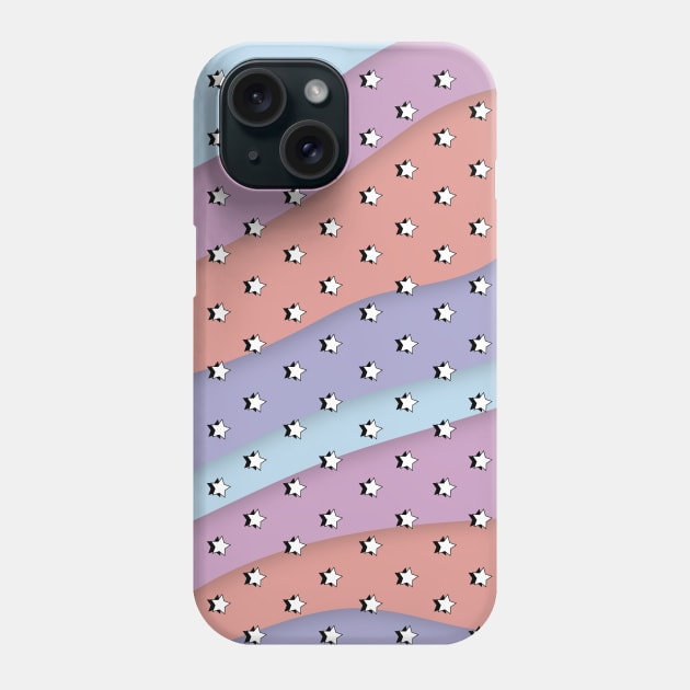 Pastel Waves Retro Aesthetic stars / VSCO stars Phone Case by YourGoods