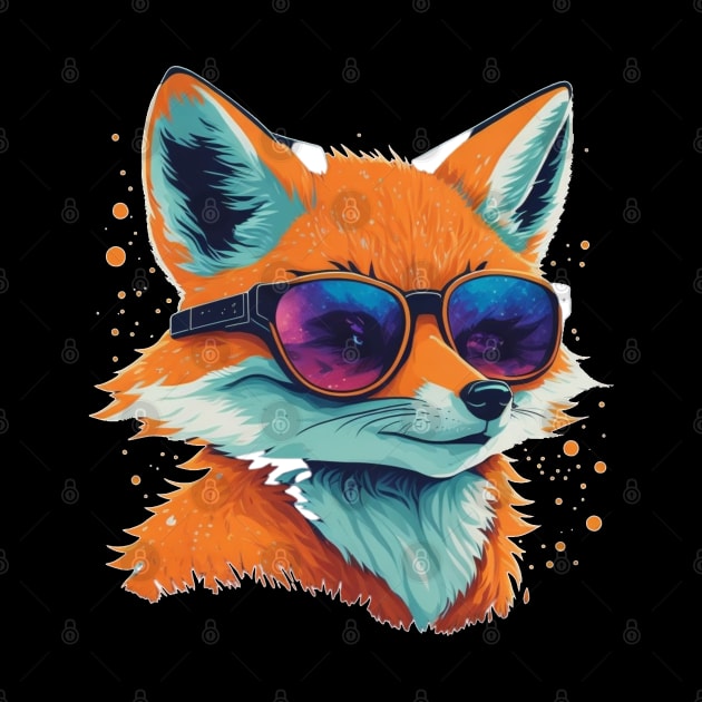 Fox in sunglasses by MrPug