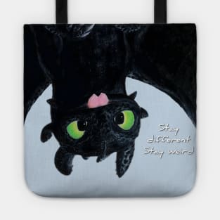 Toothless Upside Down Sticker Tote