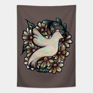 Dove of Peace No War Anti War Bird Tapestry