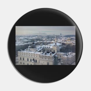 Vilnius old town cityscape Pin