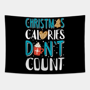 Ugly Christmas Sweatshirt. Christmas Calories Don't Count. Tapestry