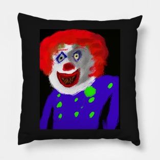 Evil clown 2 Pillow