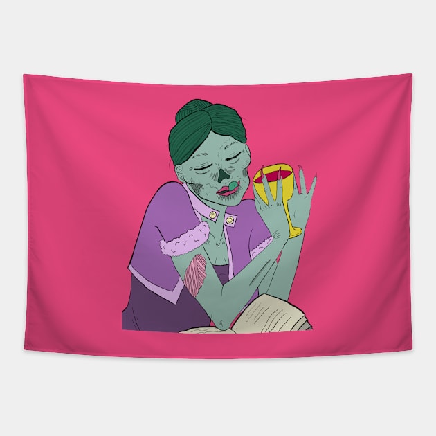 Undead Relaxation Tapestry by Raedioactive