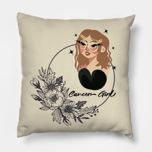 Cancer Girl Pillow