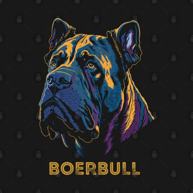 Boerbull Dog Portrait South Africa | Mastiff Breed | Family Guard Dog by BraaiNinja