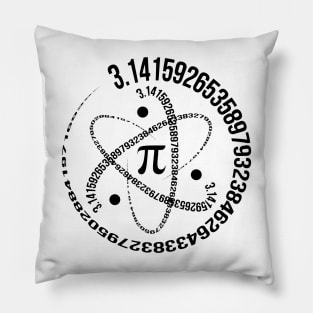 Pi Day 2024-Unique Atom Science Math White Pillow