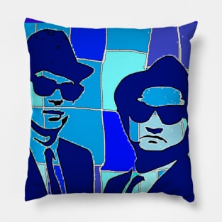 Blues Brother blues by LowEndGraphics Pillow