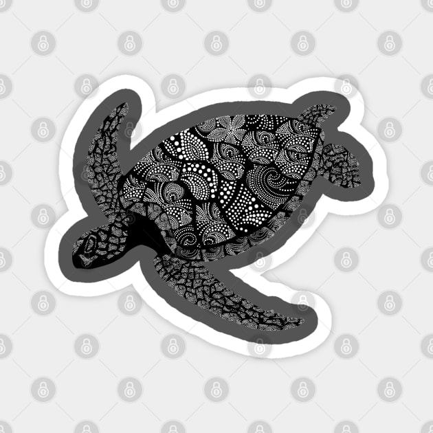 Sea Turtle Magnet by JulietLake
