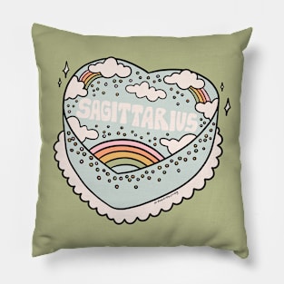 Sagittarius Heart Cake Pillow