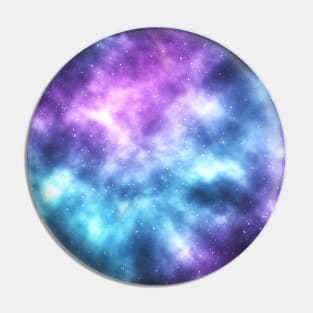 Vibrant Pink, Purple and Blue Galaxy Pin