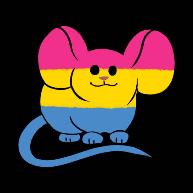 Pansexual Pride Mouse by gaypompeii