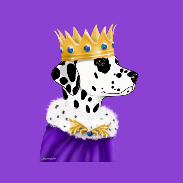 Dalmatian If the Crown Fits black spotted by FLCupcake