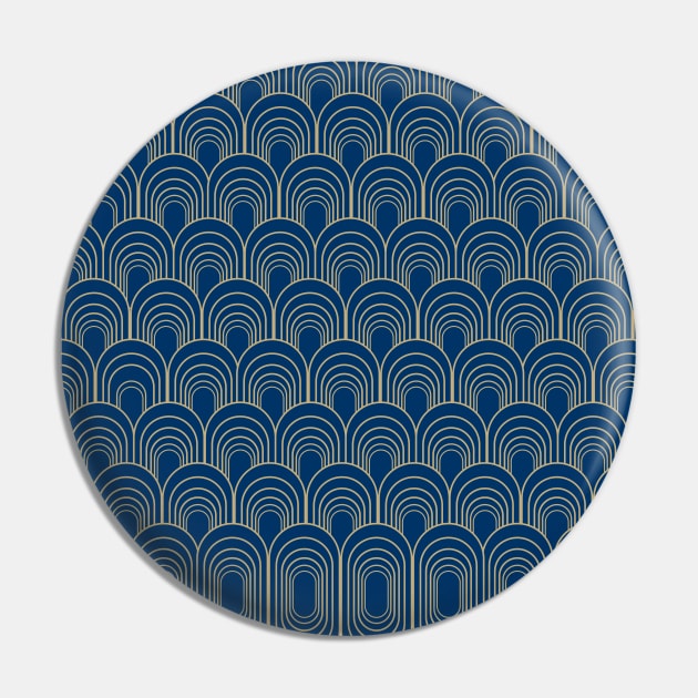 8ts Art Deco Pattern Oval Pin by kewlwolf8ts