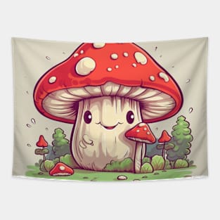 Cute Mushroom Tapestry