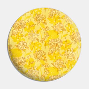 Marigold Spring Hydrangea Pin