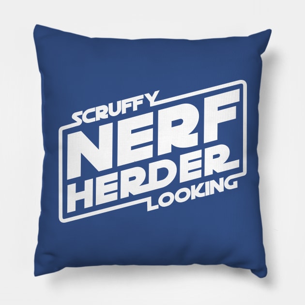 Scruffy Looking Nerf Herder Pillow by gnotorious