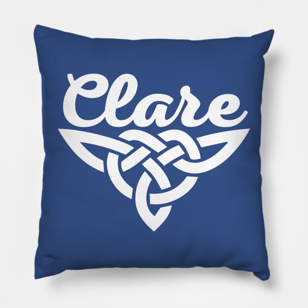 Clare, Celtic Irish Pillow by TrueCelt