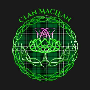 MacLean Scottish Tartan Celtic Thistle T-Shirt