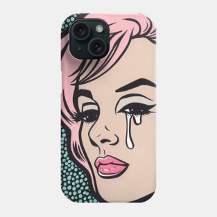 Pink Marilyn Crying Comic Girl Phone Case