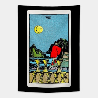 Card #43 - Eight Of Cups - Rider Waite Smith Tarot Tapestry