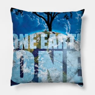 One Earth Save Earth Bring Change Pillow