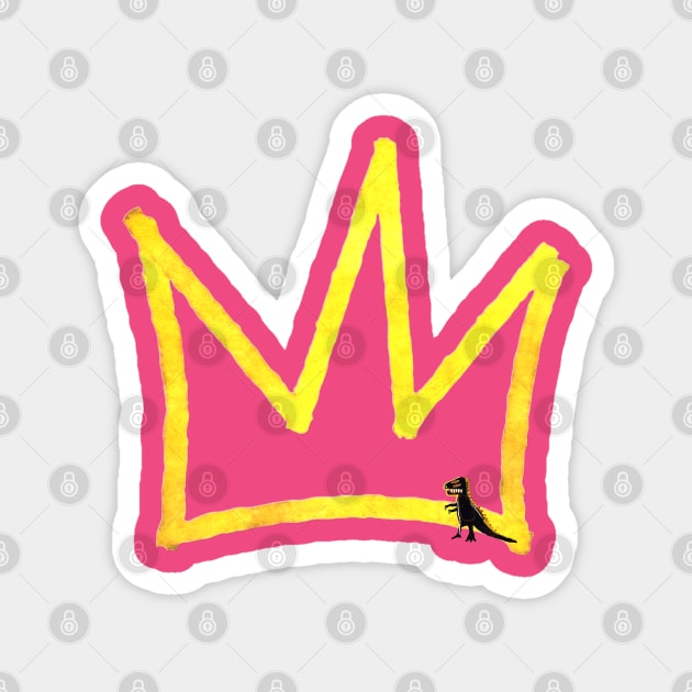 king crown basquiat Magnet by SuperDj