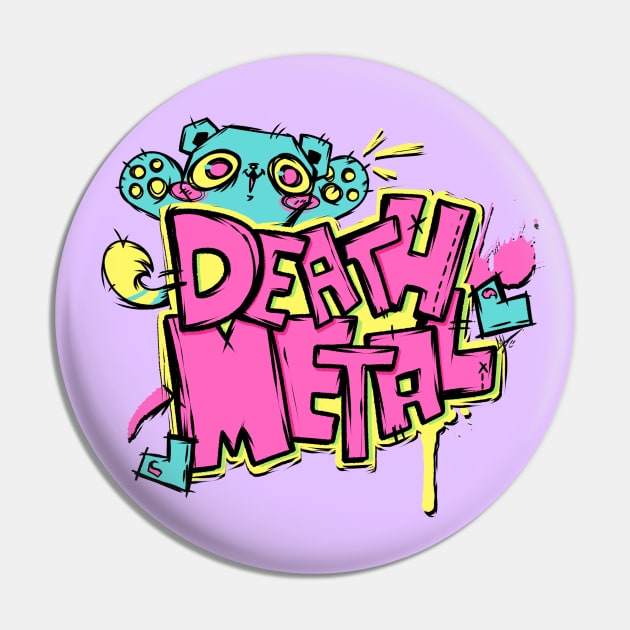 DEATH METAL Pin by Fluffbot's Lair