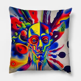 A surreal-abstract  of NFT ART Pillow