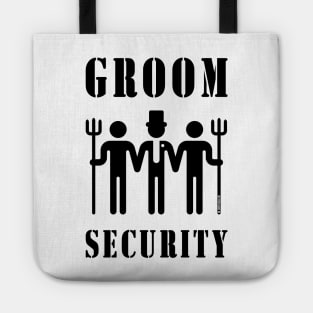 Groom Security (Bachelor Party / Stag Night / Black) Tote