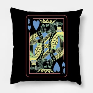 King of Hearts Night Mode Pillow