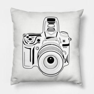 Black and White Camera Pillow