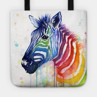 Rainbow Zebra - Ode to Fruit Stripes Tote