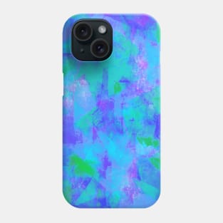 Abstract Swatches in Purple Blue Green Phone Case