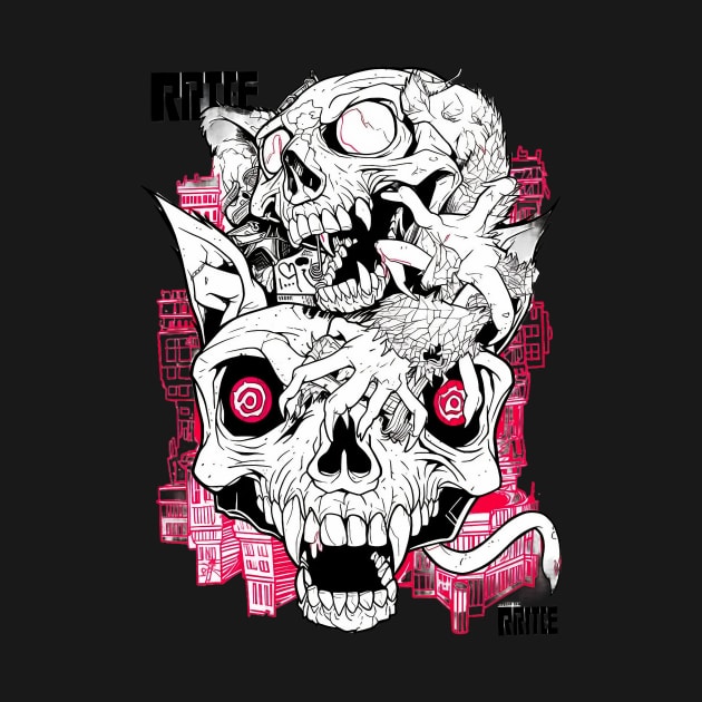 Ratfink skull by MikeyMeta