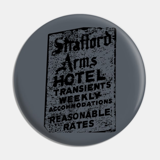 Stratford Arms Hotel Pin by PortlandDave