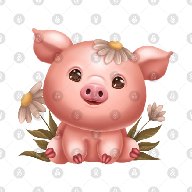 Cute pig by Veleri