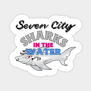 Norfolk Bull Sharks In The Water (B) Magnet